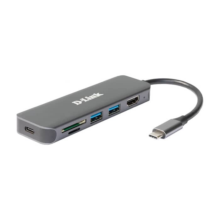 D-Link 6-in-1 USB-C Hub with HDMI/Card Reader/Power Delivery на супер цена от GT Computers D-Link 6-in-1 USB-C Hub with HDMI/Card Reader/Power Delivery на супер цена