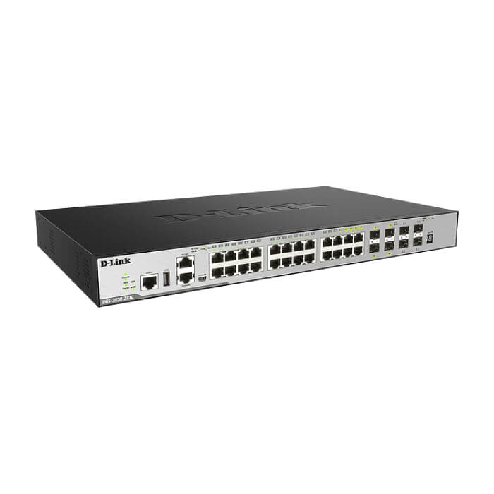 D-Link xStack 20-port GE and 4-port Combo 4-port Combo 1000BaseT/SFP plus 4 10GE SFP+ (тъмнейл - 2)