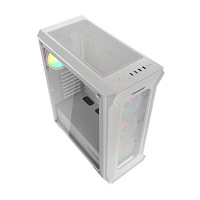Genesis Gaming PC Case IRID 505 ARGB V2 Midi Tower Window White ID 63631 (тъмнейл - 4)