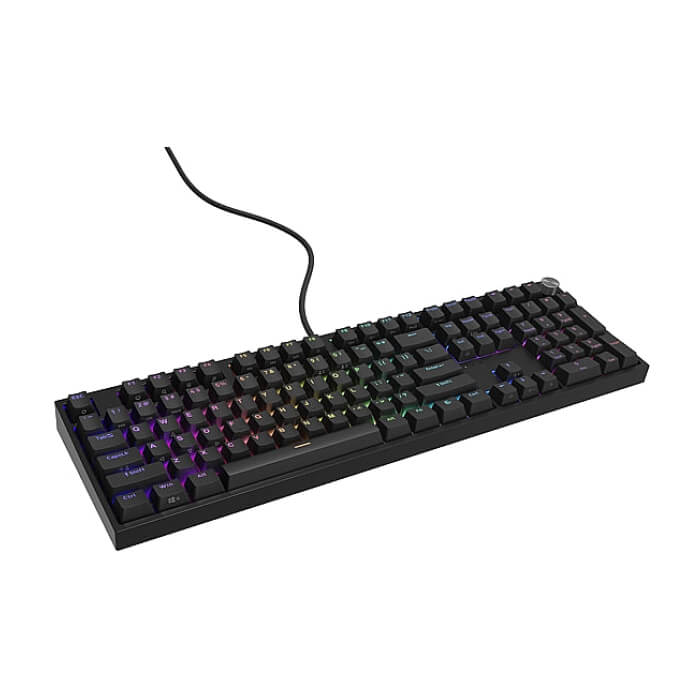 Genesis Mechanical Gaming Keyboard Thor 404 Black RGB Backlight Gateron Yellow Pro, US Layout (тъмнейл - 5)