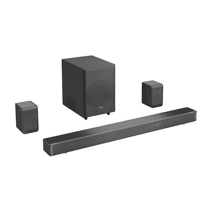 Hisense AX5125H 5.1.2Ch Sound Bar with Wireless Subwoofer, 500W, Dolby Atmos, Bluetooth 5.3, 4K HDMI Pass Through, DTS:X, HDMI/AUX/ARC/Optical/USB, 7 EQ Modes (тъмнейл - 2)