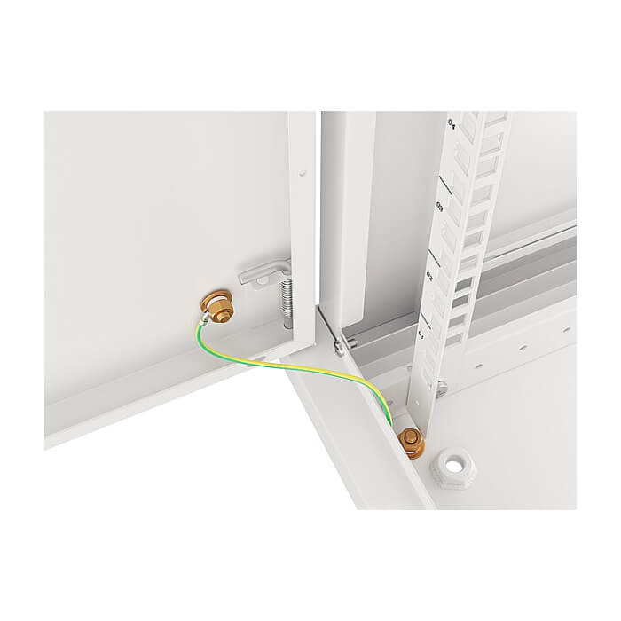 Lanberg rack cabinet 19" wall-mount 12U/600x450 for self-assembly with metal door grey (flat pack) ID 87619 (тъмнейл - 2)