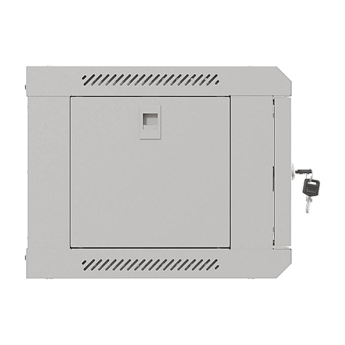 Lanberg rack cabinet 19" wall-mount 4U/540x350 (flat pack) with glass door grey ID 87613 (тъмнейл - 4)