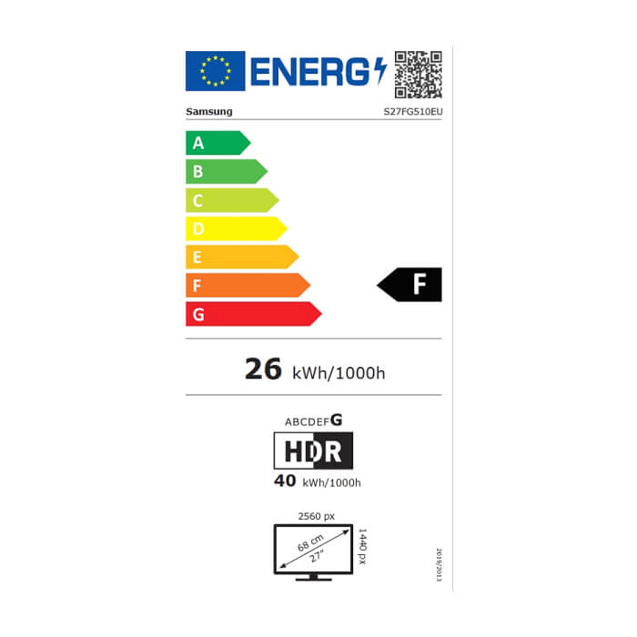 Samsung 27FG510 27" Odyssey G5 VA 2560x1440 180Hz 1 ms GTGDP HDMI Black ID 94304 (тъмнейл - 2)