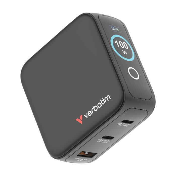Verbatim Mini GaN Charger 100W with Display ID 95948 (тъмнейл - 4)