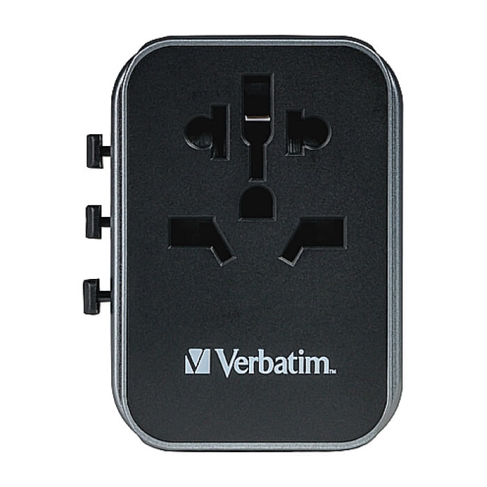 Verbatim UTA-03 Universal Travel Adapter with 1 x USB-C PD 30W & QC 3.0 / 2 x USB-C / 2 x USB-A (тъмнейл - 2)