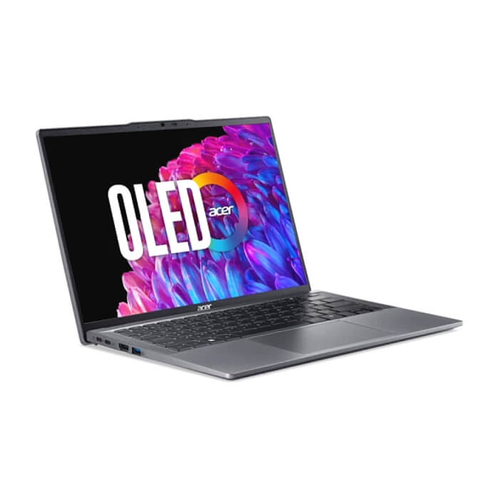 Acer SFG14-63-R1DP, AMD Ryzen 7 8845HS (up to 5.1GHz, 16MB), 14'' CineCrystal OLED WQ2.8K 90Hz (2880 x 1800), AMD Radeon Graphics, 16GB LPDDR5 onboard, 512GB SSD NVMe, 50 ID 97658 (тъмнейл - 2)