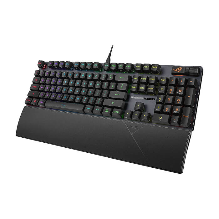 Asus ROG Strix Scope II RX Gaming Keyboard, IP57, Dampening Foam, Pre-lubed ROG RX Red Optical Switches, UV-Coated ABS Keycaps, multi-function controls, Xbox Game Bar function hotk (тъмнейл - 2)