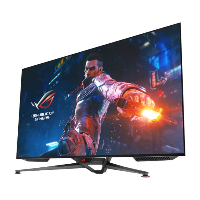Asus ROG Swift OLED PG48UQ gaming monitor, 47.5'' 4K, OLED, 138Hz (overclocked), 0.1 ms (GTG), G-SYNC compatible, anti-glare micro-texture coating, custom heatsink, unifo ID 91049 (тъмнейл - 4)