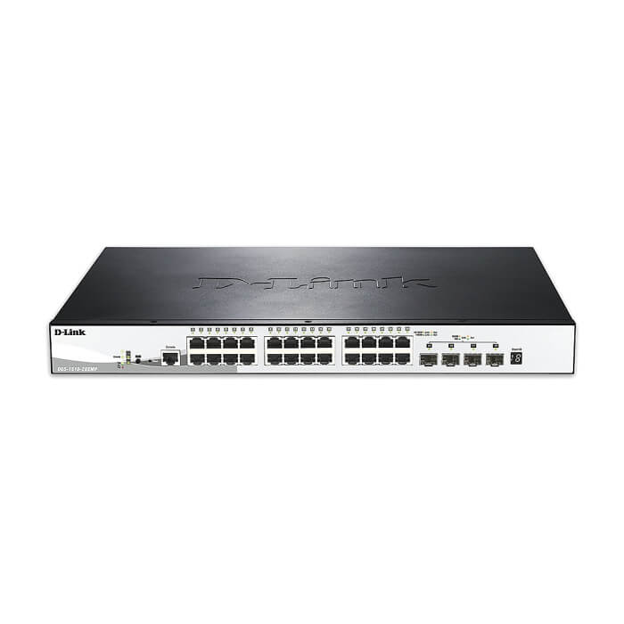 D-Link 28-Port Gigabit Stackable POE Smart Managed Switch including 4 10G SFP+ на супер цена