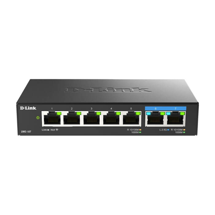 D-Link 7-Port Multi-Gigabit Unmanaged Switch на супер цена