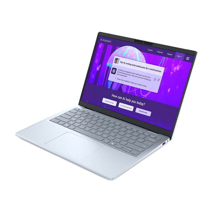Dell 14 Plus DB14250, Intel Ultra 7 258V (47 TOPS NPU, 8 cores, up to 4.8 GHz), 14" 16:10 2.5K (2560x1600) IPS 300nits WVA AG, 32GB, LPDDR5X, 8533MT/s (onboard), 1TB M.2 SSD P ID 88282 (тъмнейл - 3)
