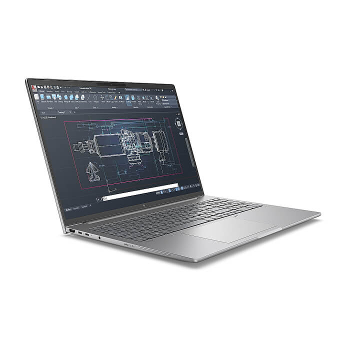 HP ZBook 8 G1i AI 16" Pike Silver, Ultra 7 265H(up to 5.3Ghz/24MB/16C), 16" WQUXGA AG 500nits 120Hz, 64GB 5600Mhz 2DIMM, 2TB PCIe SSD, WiFi 7+BT 5.4, FPR, Smart Card Read ID 91731 (тъмнейл - 2)