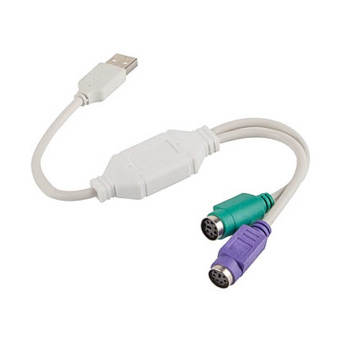 Lanberg adapter USB -> PS/2 x2 whitead-0025-w