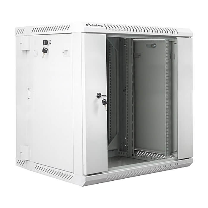 Lanberg rack cabinet 19” double-section wall-mount 12U / 600x600 for self-assembly (flat pack), grey ID 71866 (тъмнейл - 2)