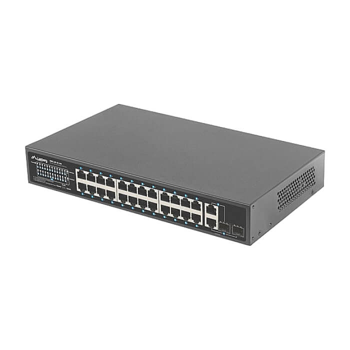 Lanberg Switch 24 x 100MB POE+/2 x Combo Rack 19" Gigabit Ethernet, 250W (тъмнейл - 5)