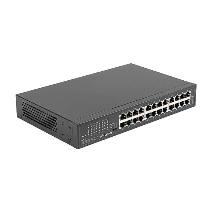 Lanberg switch rsge-24 24x 1GB unmanaged gigabit ethernet rack 19" (тъмнейл - 4)
