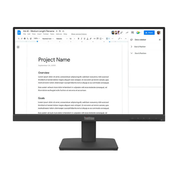 Lenovo ThinkVision S22-4e 21.5" IPS, WLED, 1920x1080, 16:9, 4ms, 100Hz, 250 cd/m2, 1300:1, HDMI, VGA, Tilt Stand ID 93200