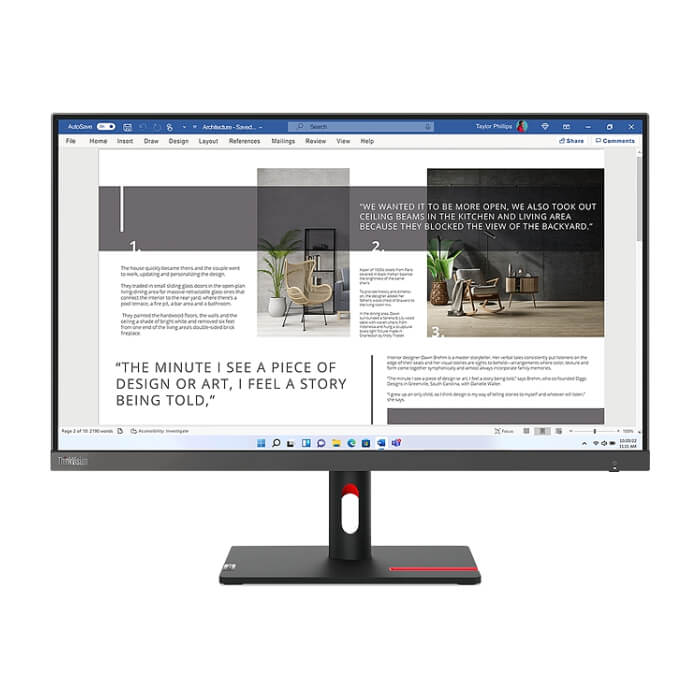 Lenovo ThinkVision S27i-30 27" FHD IPS, 16:9, 1920x1080, 6 ms, 1300:1, 100Hz, Tilt Stand, 2xHDMI, VGA ID 65137
