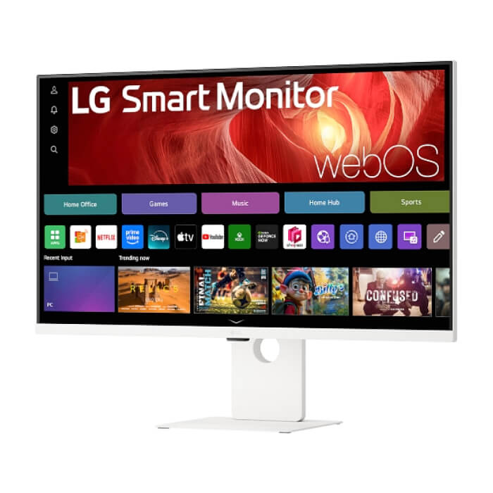LG 37U730SA-W, 37" Smart webOS 4K, IPS AG, DCI-P3 90%, 5ms, 300 cd/m2, 1000:1, 3840x2160, HDR 10, USB Type-C, PD 65W, AirPlay 2, HDMI, LG Switch, Reader Mode, Tilt/Swivel ID 91402 (тъмнейл - 3)