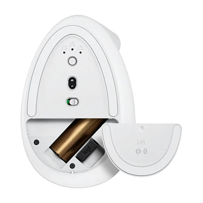 Logitech Lift Vertical Ergonomic Mouse - OFF-WHITE/PALE GREY - EMEA (тъмнейл - 5)