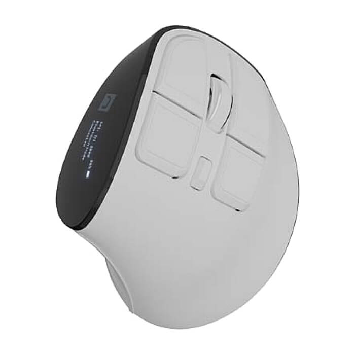Natec Euphonie Vertical Mouse PRO Wireless BT 5.0, 4000DPI Silent, Programmable, White (тъмнейл - 2)