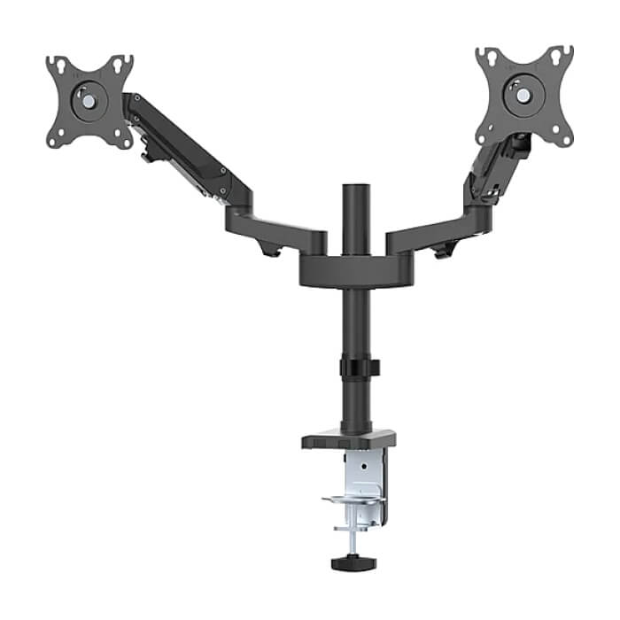 Neomounts by Newstar Desk Pole Mount (clamp/grommet) for 2 Monitor Screens ID 66746