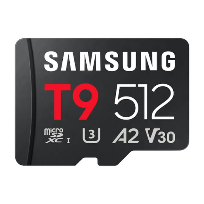 Samsung 512GB micro SD Card T9 UHS-I Read 200MB/s - Write 130MB/s Class 10 U3 V30 A2 ID 98080 на супер цена
