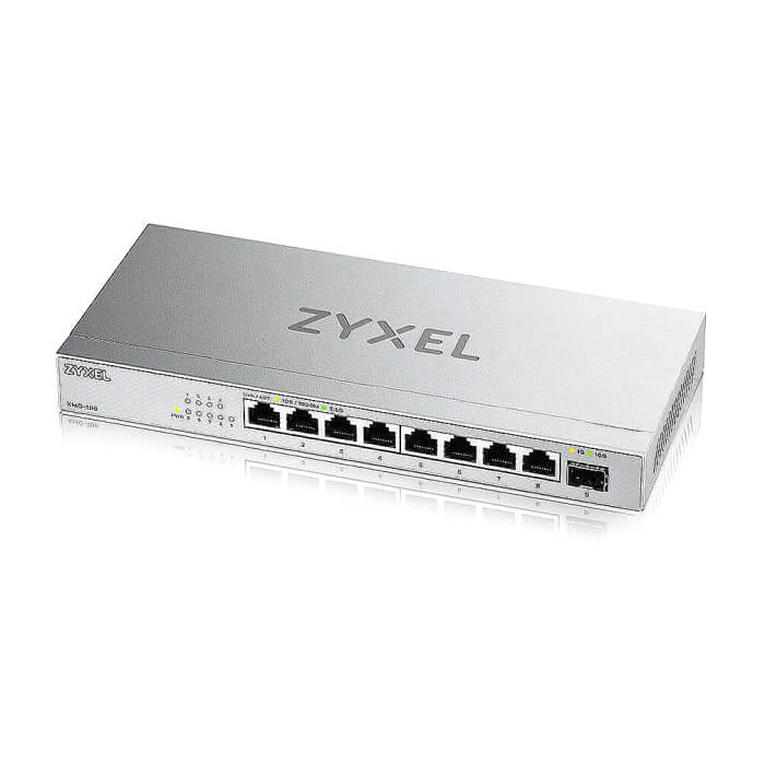ZyXEL XMG-108 8 Ports 2,5G + 1 SFP+ Desktop MultiGig unmanaged Switch (тъмнейл - 3)