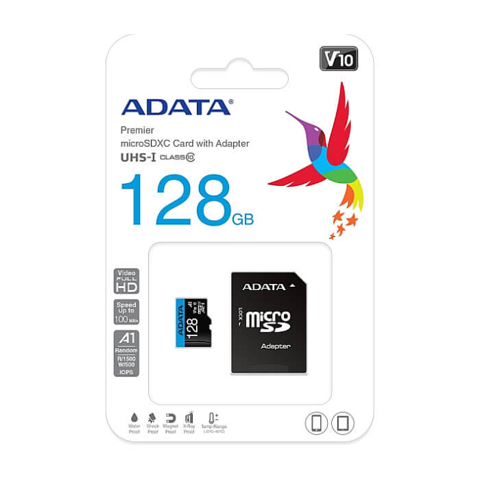 ADATA 128GB MicroSDXC UHS-I CLASS 10 (with adapter) ID 74127 (тъмнейл - 2)