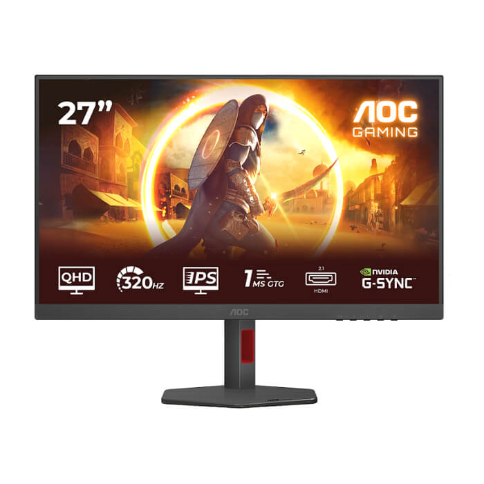 AOC Q27G4SRU, 27" Fast IPS WLED, 2560x1440@320Hz, 1ms GtG, 0.3ms MPRT, 450cd m2, 1000:1, Adaptive Sync, FlickerFree, Low Blue Light, 2Wx2, Tilt, Height Adjust, Pivot, Swivel, ID 95667 на супер цена