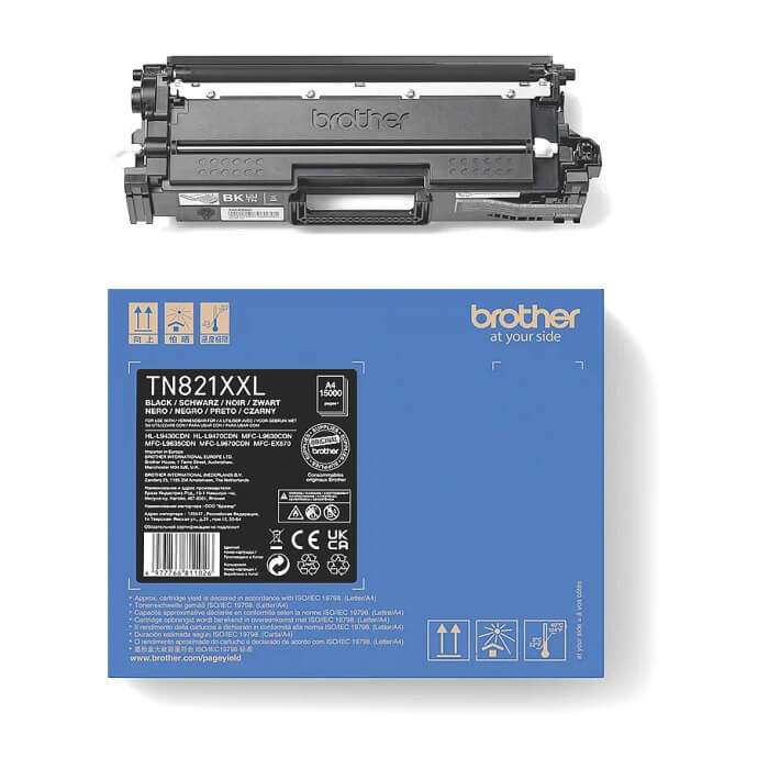 Brother TN-821XXLBK Black Toner Cartridge Super High Yield ID 69190 (тъмнейл - 3)