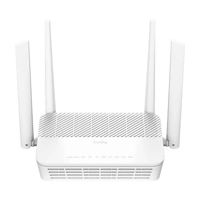 Cudy WR3000S AX3000 Gigabit Wi-Fi 6 Mesh Router 2402Mbps at 5GHz + 574Mbps at 2.4GHz, 5 x 10/100/1000Mbps Ports (тъмнейл - 2)