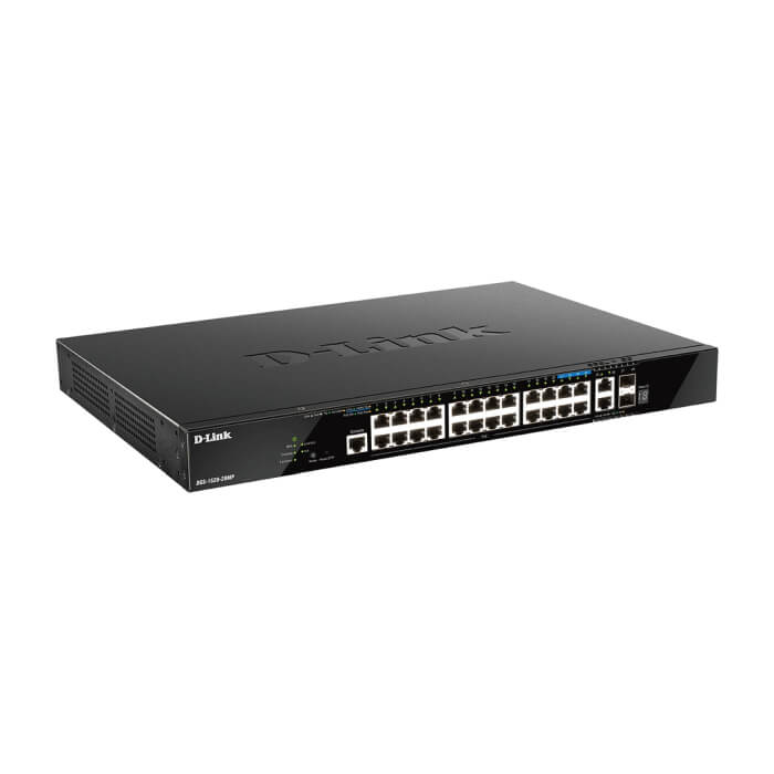 D-Link 20 ports GE PoE + 4 ports 2.5 GE PoE + 2 10GE ports + 2 SFP+ Smart Managed Switch (тъмнейл - 2)