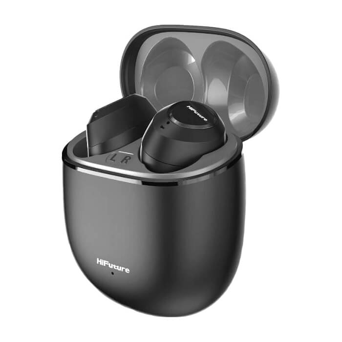 HiFuture OlymBuds3 Black, Comfort Fit TWS Earbuds, Powerful Bass, 25Hours Playtime, Wireless 5.3, 6MM Driver, Comfort Fit, Super Light Weight ID 94714 (тъмнейл - 2)