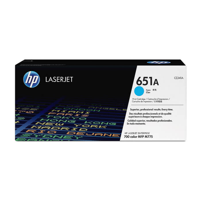 HP 651A Cyan LaserJet Toner Cartridge ID 68776