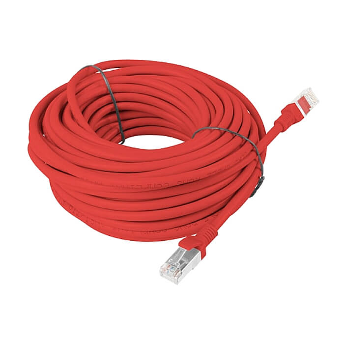 Кабел - Lanberg patch cord CAT.5E 15m, red ID 72234 (тъмнейл - 2)