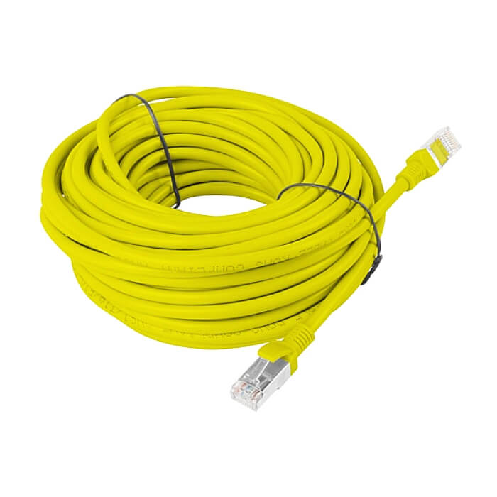 Кабел - Lanberg patch cord CAT.5E FTP 15m, yellow ID 72448 (тъмнейл - 2)
