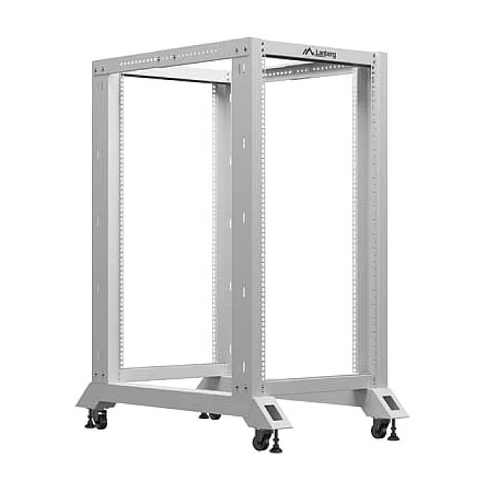 Lanberg open rack 19" 22U 600x1000, grey ID 96773 (тъмнейл - 4)