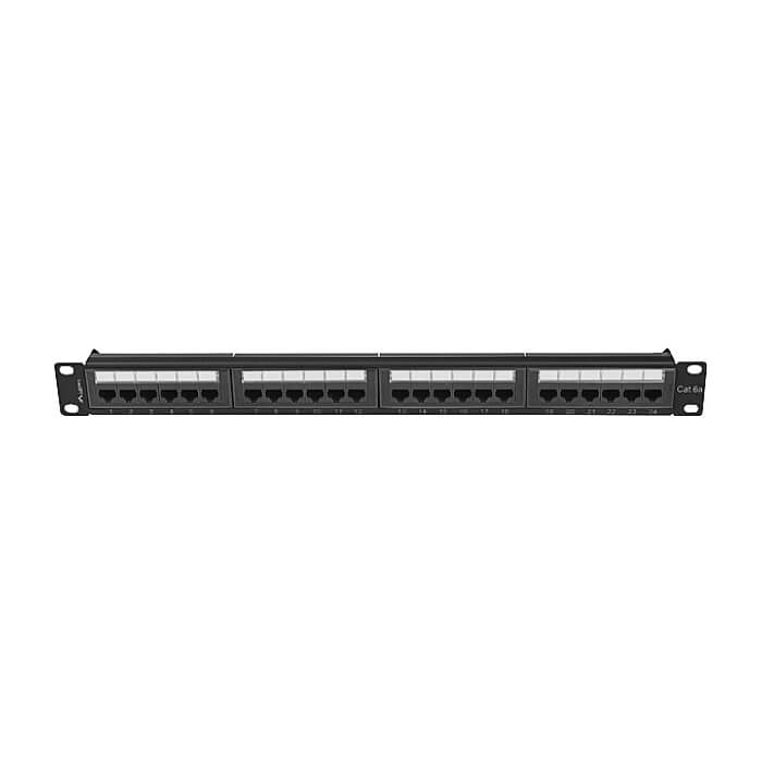 Lanberg patch panel 24 port 1U 19" CAT.6a utp black ID 86964 (тъмнейл - 5)
