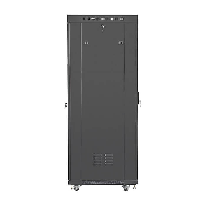 Lanberg rack cabinet 19" free-standing 37U/600x800 (flat pack) with glass door lcd black v2 ID 87189 (тъмнейл - 4)