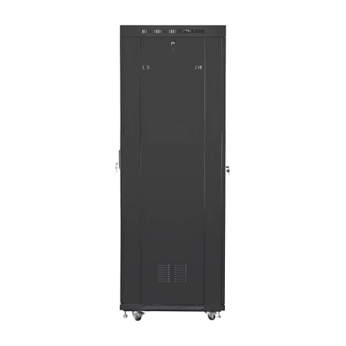 Lanberg rack cabinet 19" free-standing 42U/600x800 (flat pack) with mesh door lcd black v2 ID 87181 на супер цена