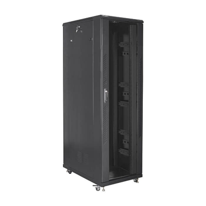 Lanberg rack cabinet 19" free-standing 42U/800x1200 (flat pack) black ID 87176 (тъмнейл - 3)