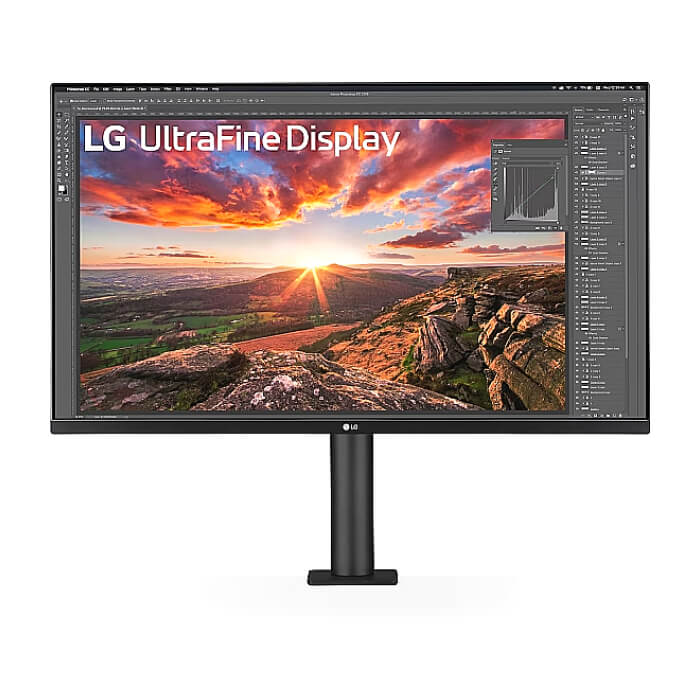 LG 32UN880K-B, 31.5" UltraFine Ergo 4K, IPS AG, DCI-P3 95%, 5ms, 350 cd/m2, 1000:1, 3840x2160, HDR 10, USB Type-C 60W, USB, HDMI, DisplayPort, AMD FreeSync, Speaker 5Wx2, LG S ID 84814 на супер цена