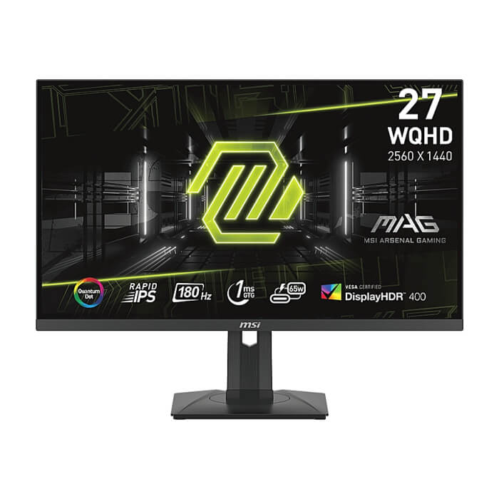 MSI MAG 274QRF QD E2, 27", Rapid IPS, 1ms, 180Hz, Flat, WQHD 2560x1440, Quantum Dot technology, DisplayHDR 400, Mystic Light, APP, 300 nits, 2500:1, 100M:1,1x DP(1.4a), 2x HDM ID 79393 на супер цена от GT Computers MSI MAG 274QRF QD E2, 27", Rapid IPS, 1ms, 180Hz, Flat, WQHD 2560x1440, Quantum Dot technology, DisplayHDR 400, Mystic Light, APP, 300 nits, 2500:1, 100M:1,1x DP(1.4a), 2x HDM ID 79393 на супер цена