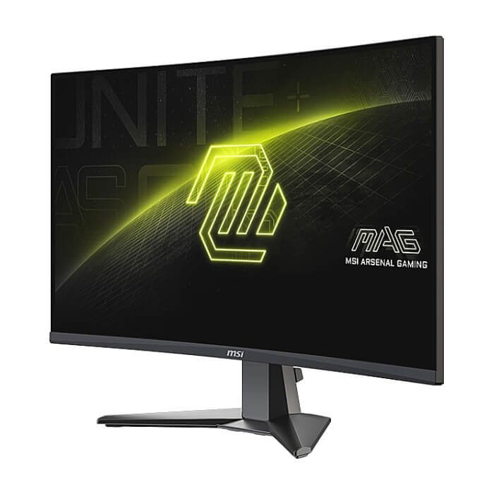 MSI MAG 27CQ6F, 27", Rapid VA, 180Hz, 0.5ms, WQHD 2560x1440, FreeSync, VRR, Console mode, CEC, Night Vision, Anti-Flicker, LBL, 300 nits, 5000:1, 100M:1, 1x Display Port (1.4), 2x HDMI (2.0b), Headphone out, Tilt, FRAMELESS, VESA ID 79392 (тъмнейл - 2)