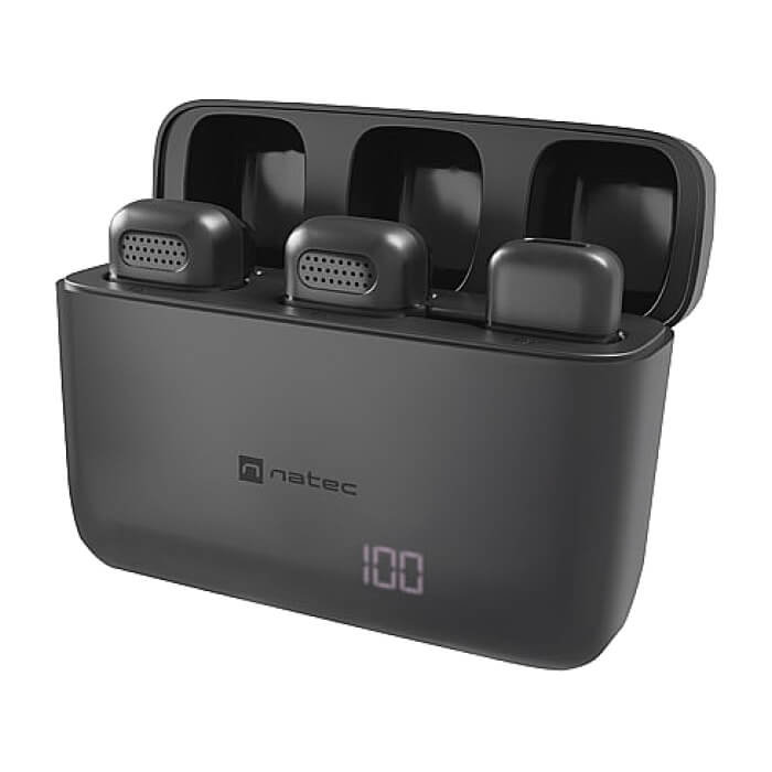 Natec microphone Hopper Lavalier Wireless USB C, 2pcs ID 86574 (тъмнейл - 5)