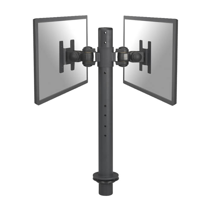 Neomounts by NewStar Flat Screen Desk Mount (grommet) for 2 Monitor Screens ID 66841 (тъмнейл - 2)