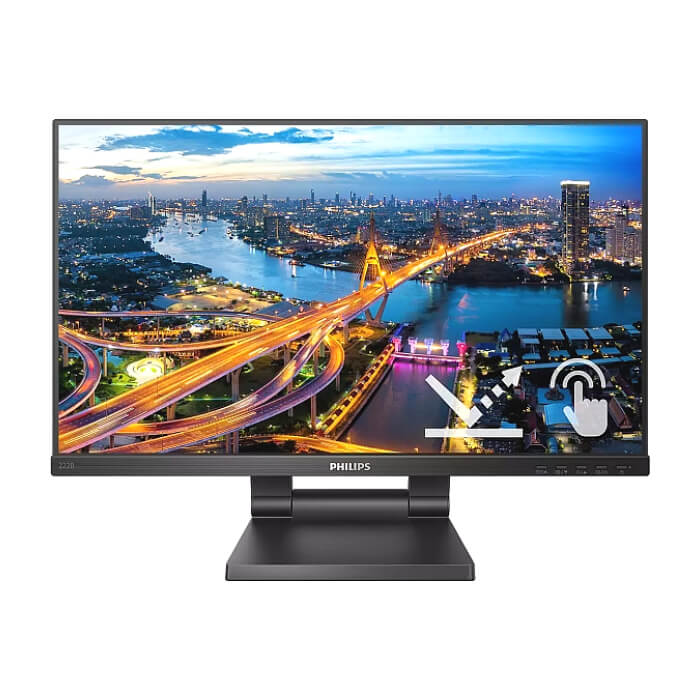 Philips 222B1TC/00, 21.5" Touch (anti-glare), IPS, WLED, 1920x1080@75Hz, 4ms GTG, 250cd m/2, 1000:1, DCR 50M:1, Adaptive Sync, FlickerFree, Low Blue Mode, 2Wx2, Tilt, Height Adjust, D-SUB, HDMI, DP, USB hub ID 64983 на супер цена