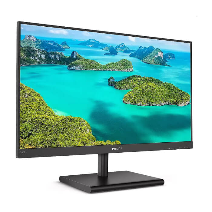 Philips 245E1S/00, 23.8" IPS WLED, 2560x1440@75Hz, 4ms GtG, 250cd/m2, 1000:1, Mega Infinity DCR, FreeSync/Adaptive Sync, FlickerFree, Low Blue Mode, Tilt, D-SUB, HDMI, DP ID 96068 (тъмнейл - 2)